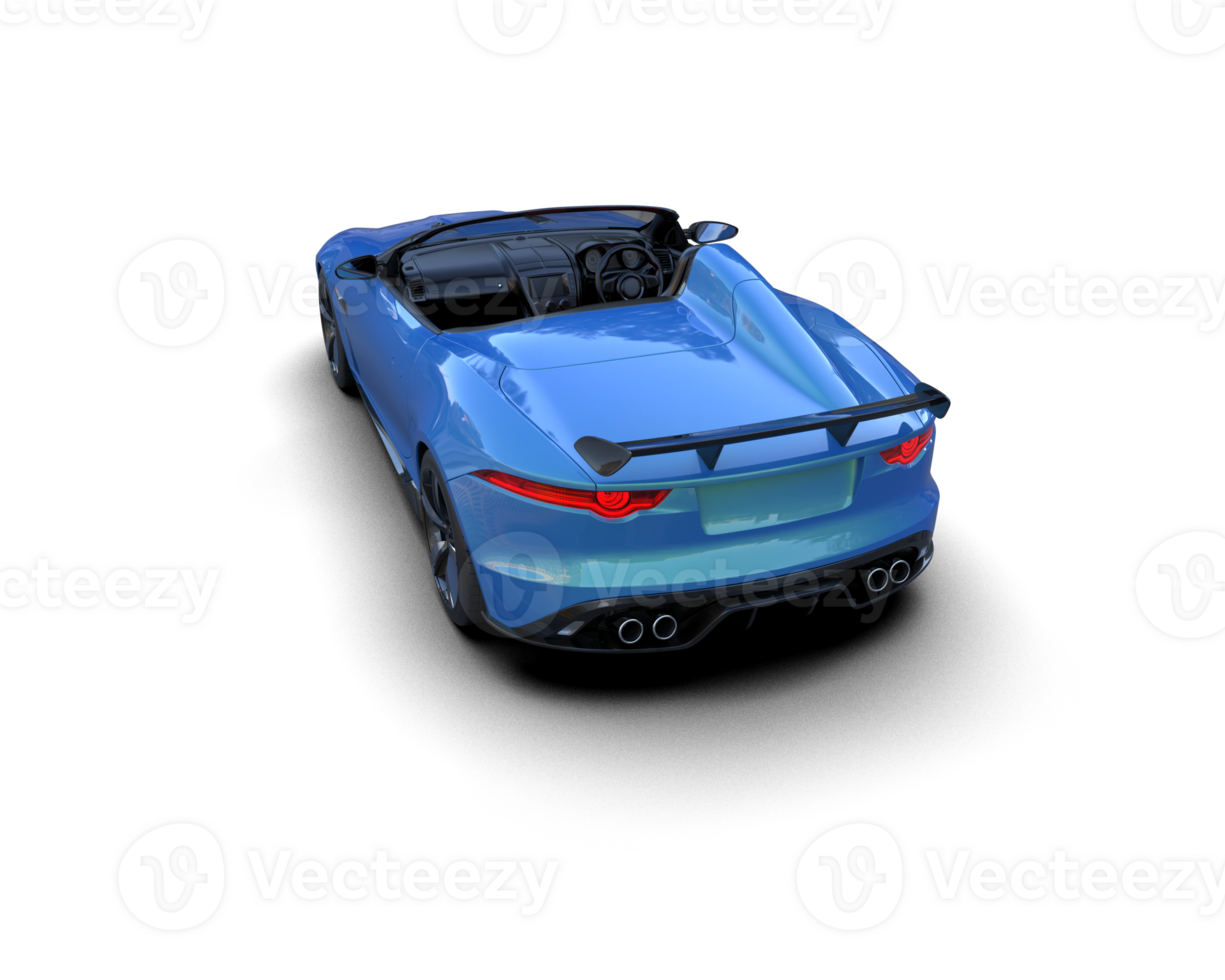 Realistic sport car isolated on background. 3d rendering - illustration png