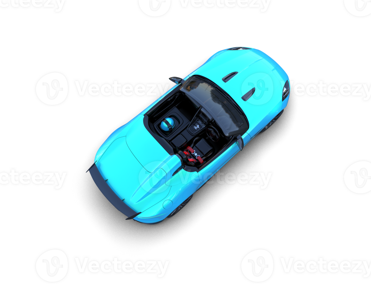 Realistic sport car isolated on background. 3d rendering - illustration png