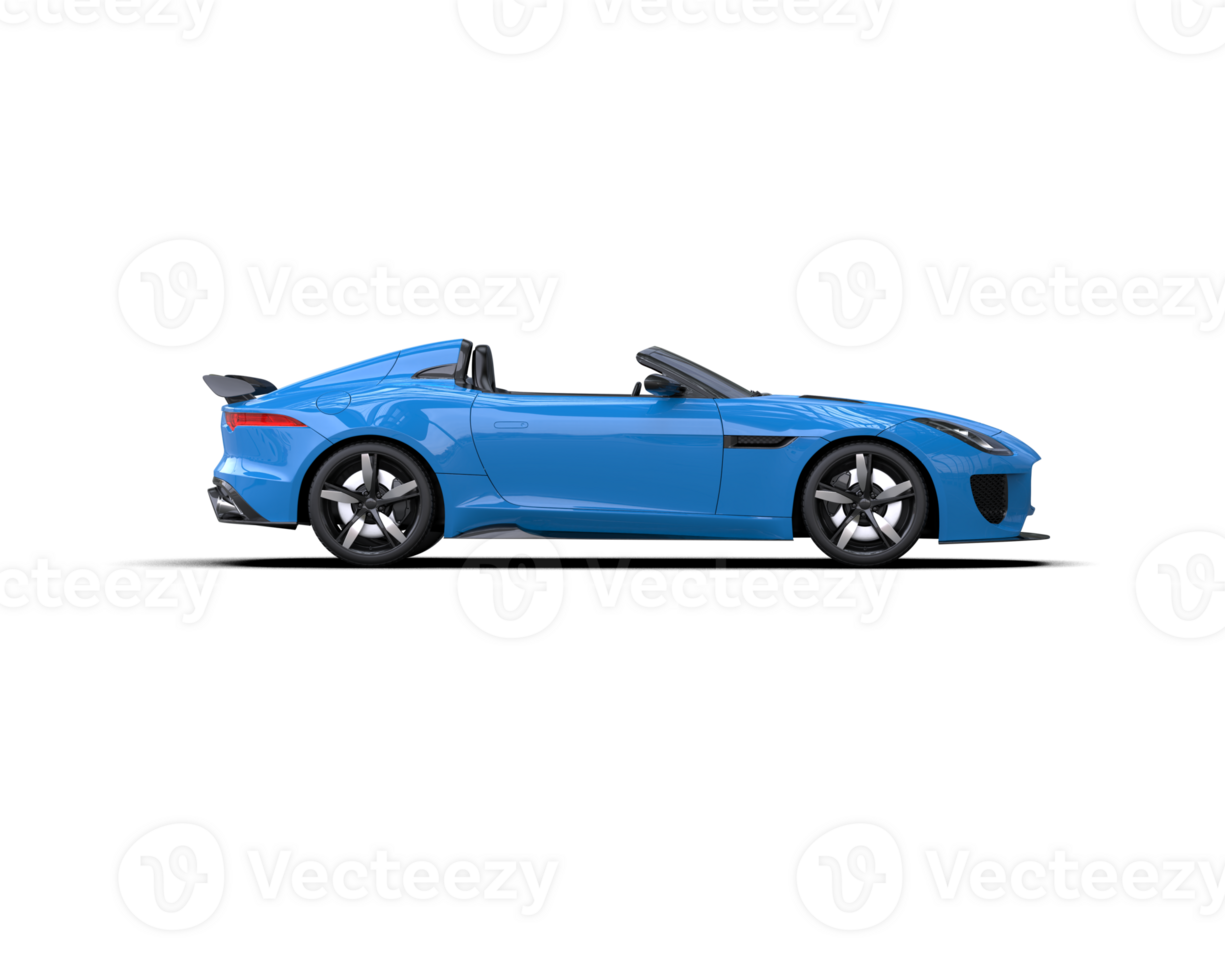 Realistic sport car isolated on background. 3d rendering - illustration png