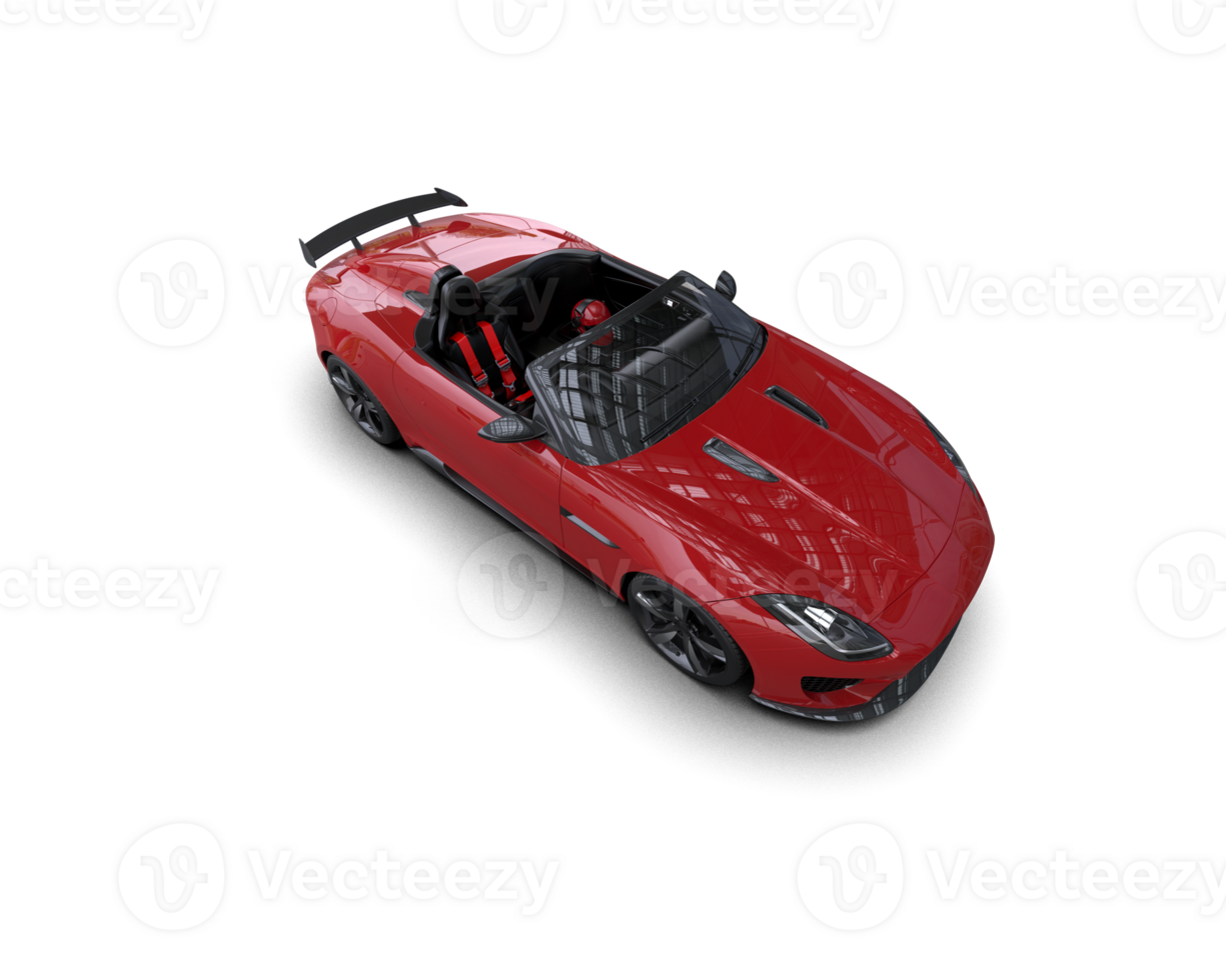 Realistic sport car isolated on background. 3d rendering - illustration png
