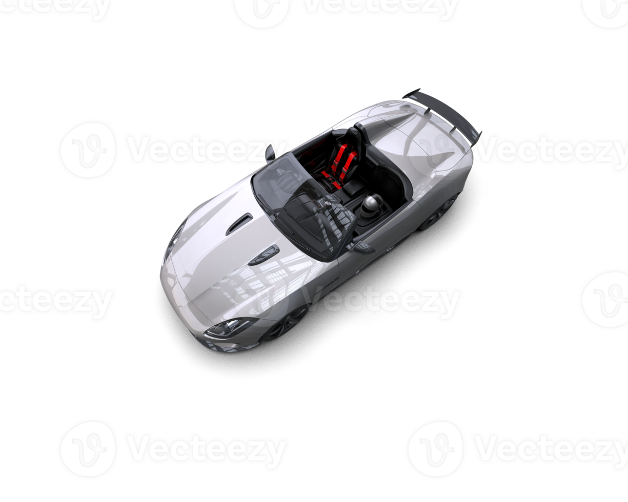 Realistic sport car isolated on background. 3d rendering - illustration png