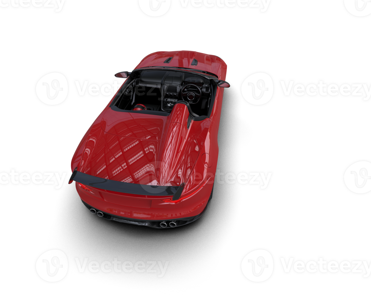 Realistic sport car isolated on background. 3d rendering - illustration png