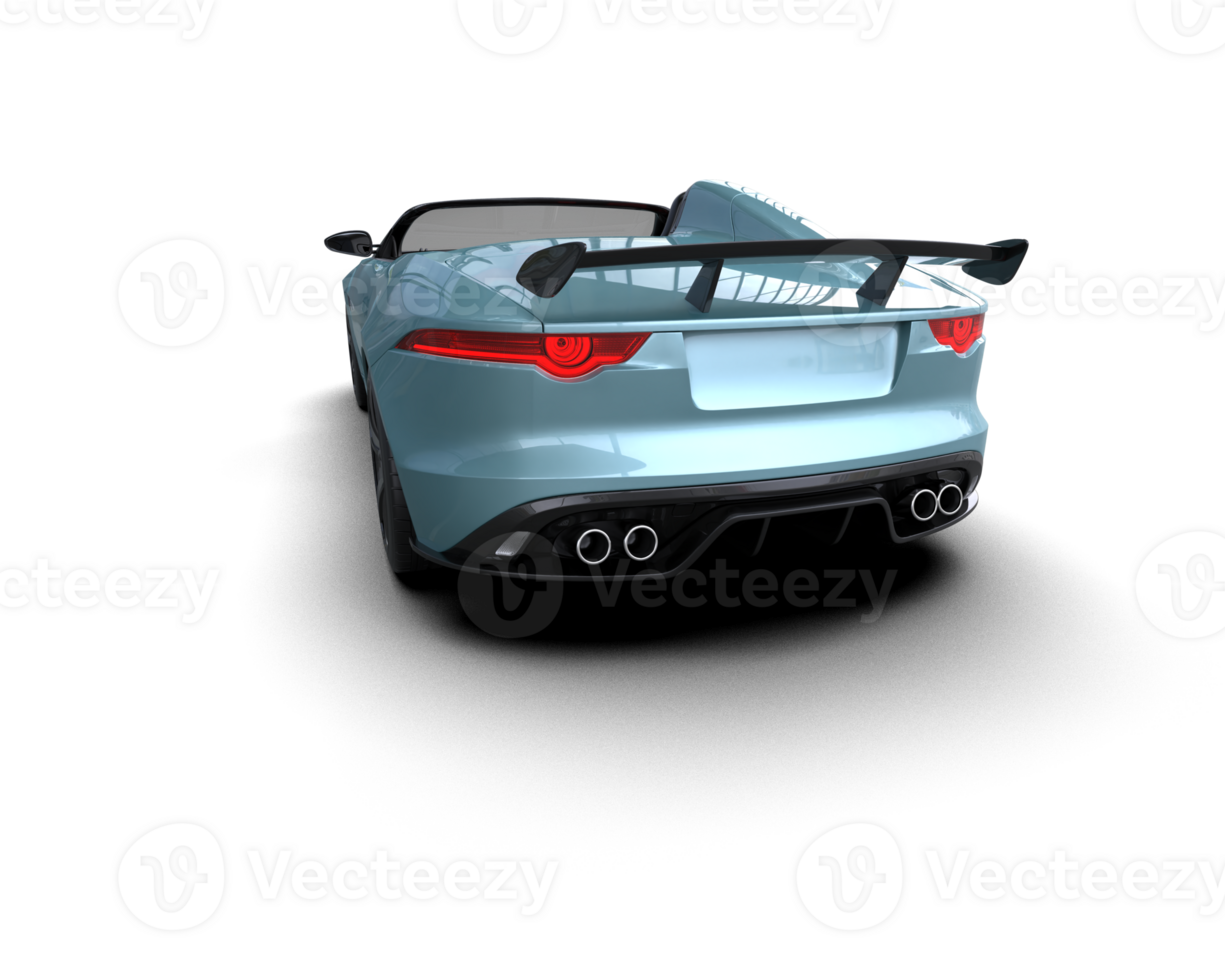 Realistic sport car isolated on background. 3d rendering - illustration png
