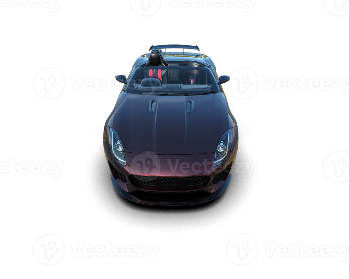 Realistic sport car isolated on background. 3d rendering - illustration png
