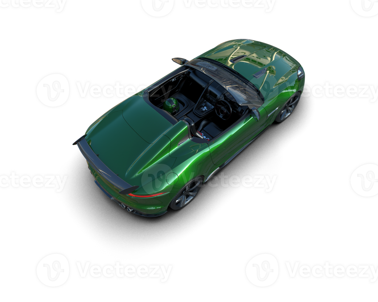Realistic sport car isolated on background. 3d rendering - illustration png