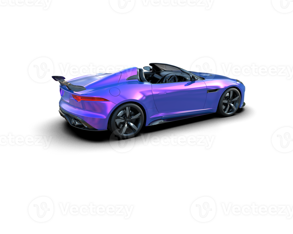 Realistic sport car isolated on background. 3d rendering - illustration png