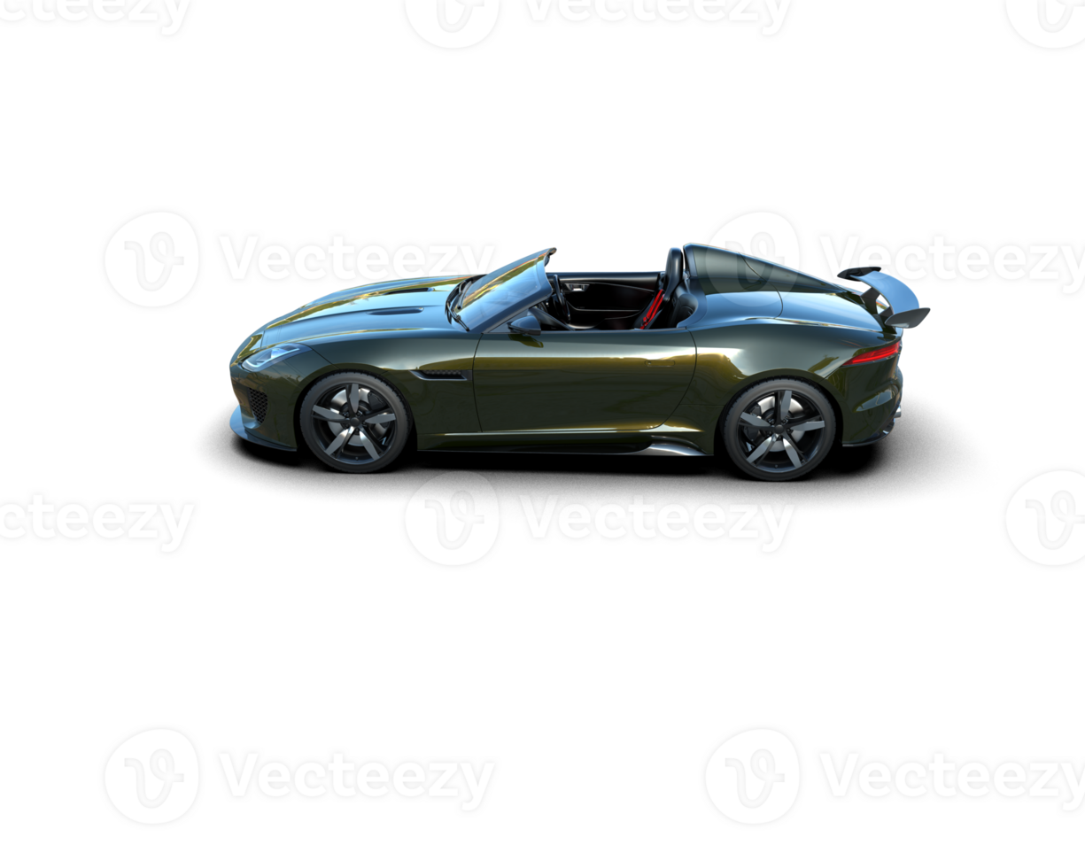 Realistic sport car isolated on background. 3d rendering - illustration png