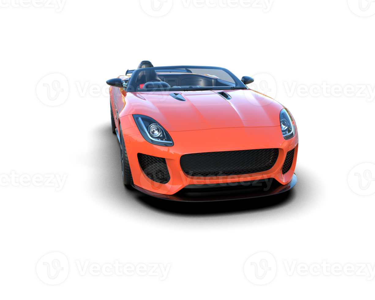Realistic sport car isolated on background. 3d rendering - illustration png