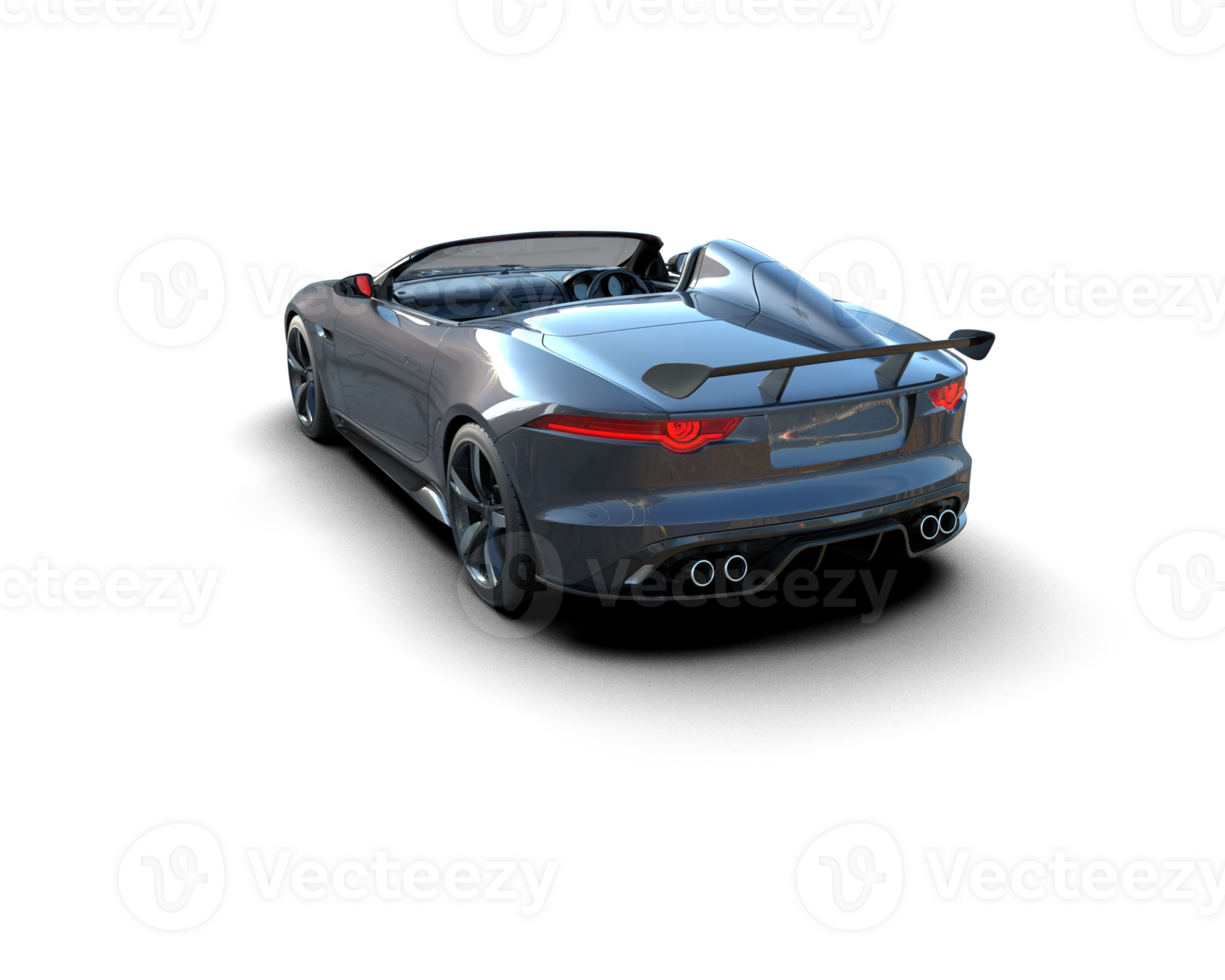Realistic sport car isolated on background. 3d rendering - illustration png