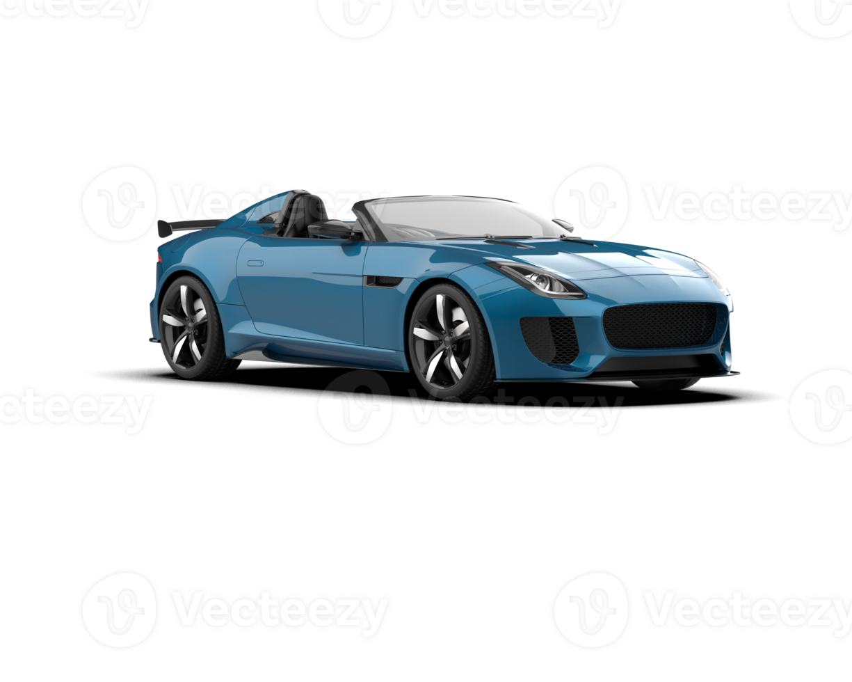 Realistic sport car isolated on background. 3d rendering - illustration png