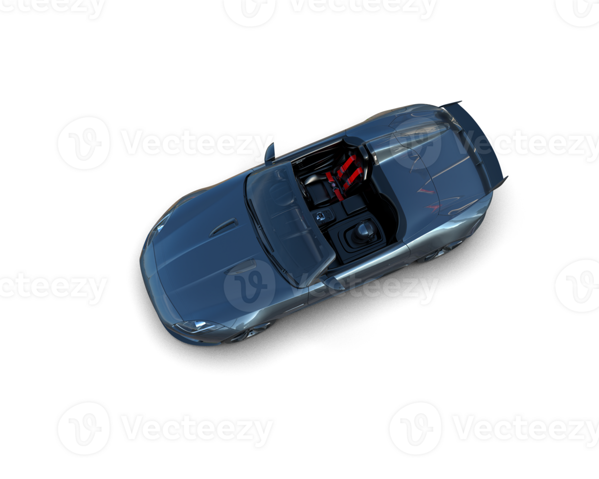 Realistic sport car isolated on background. 3d rendering - illustration png