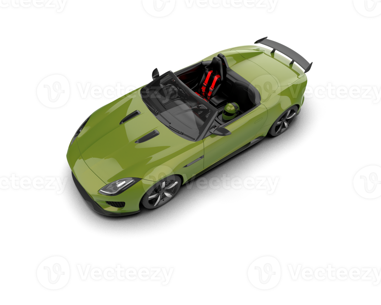 Realistic sport car isolated on background. 3d rendering - illustration png