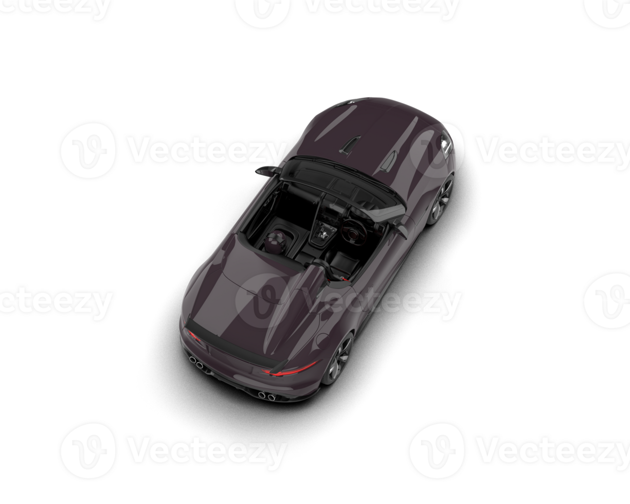 Realistic sport car isolated on background. 3d rendering - illustration png