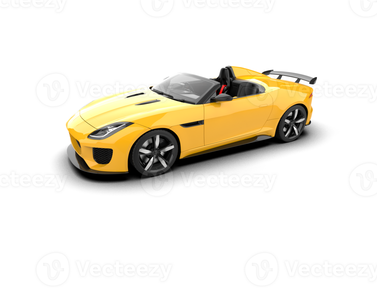 Realistic sport car isolated on background. 3d rendering - illustration png