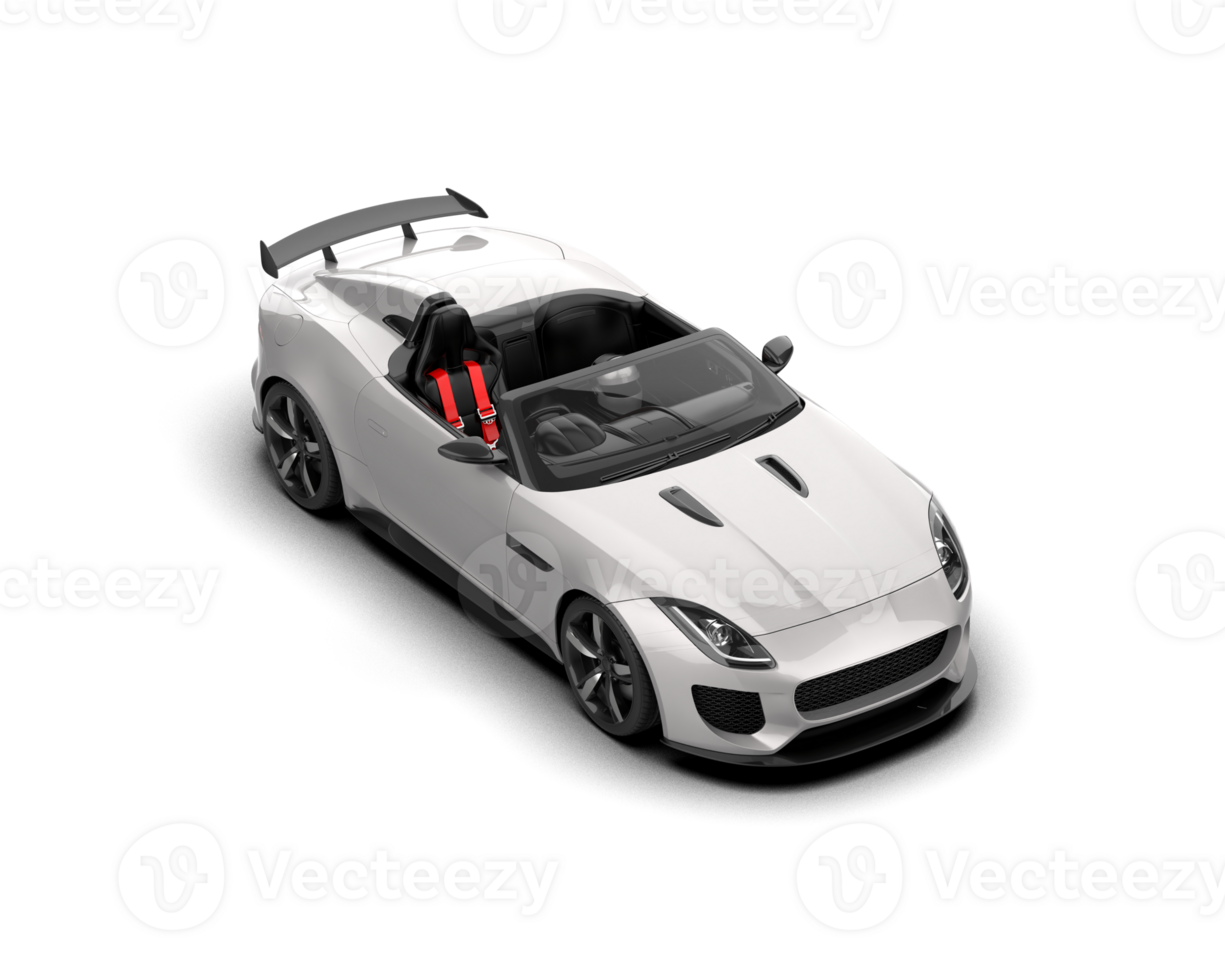 Realistic sport car isolated on background. 3d rendering - illustration png