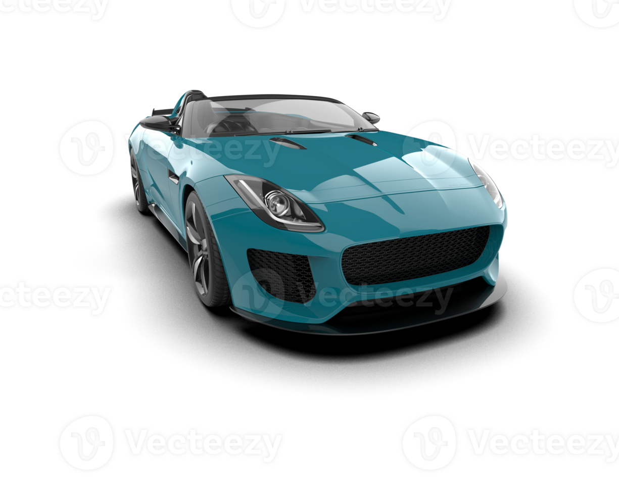 Realistic sport car isolated on background. 3d rendering - illustration png