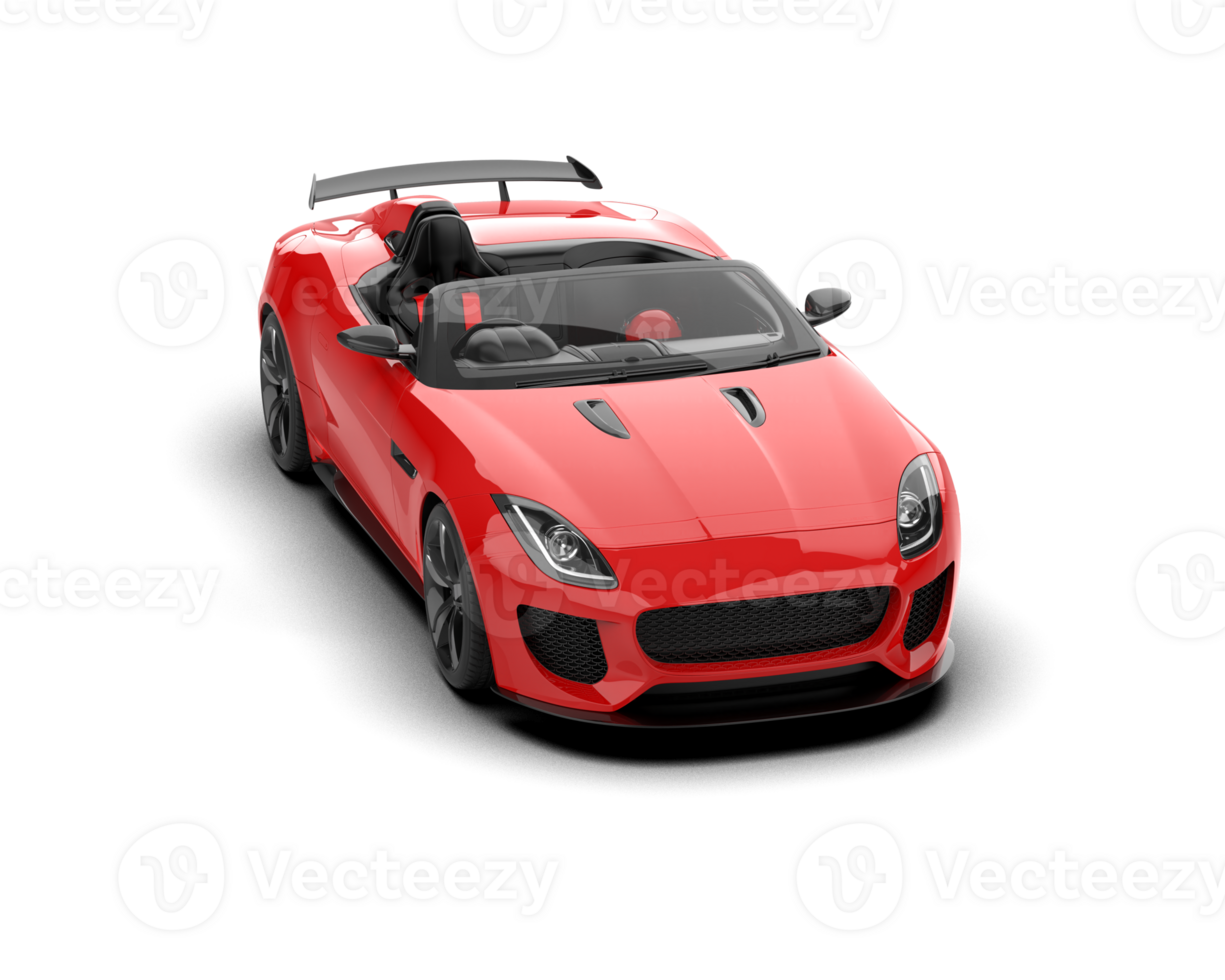 Realistic sport car isolated on background. 3d rendering - illustration png