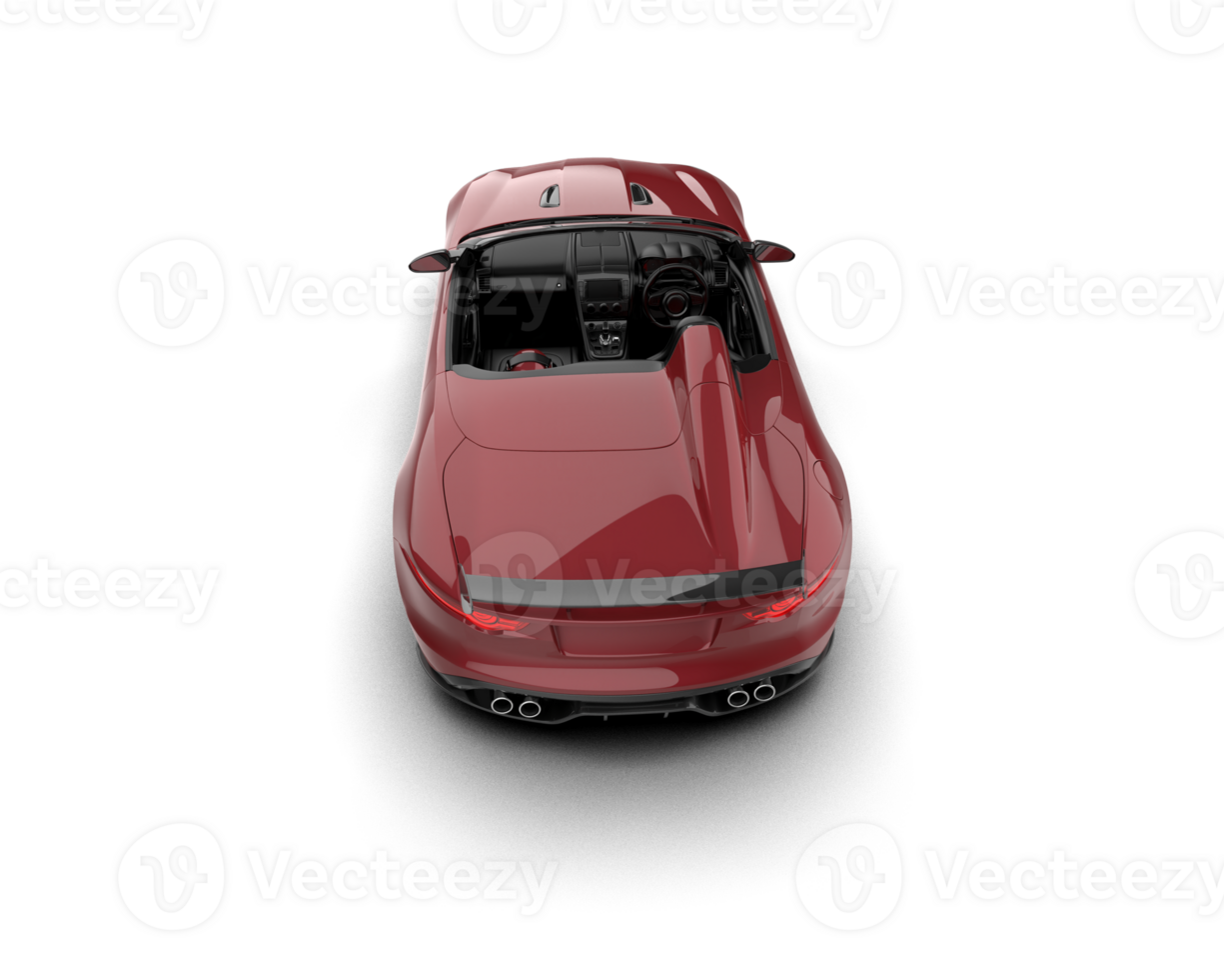 Realistic sport car isolated on background. 3d rendering - illustration png
