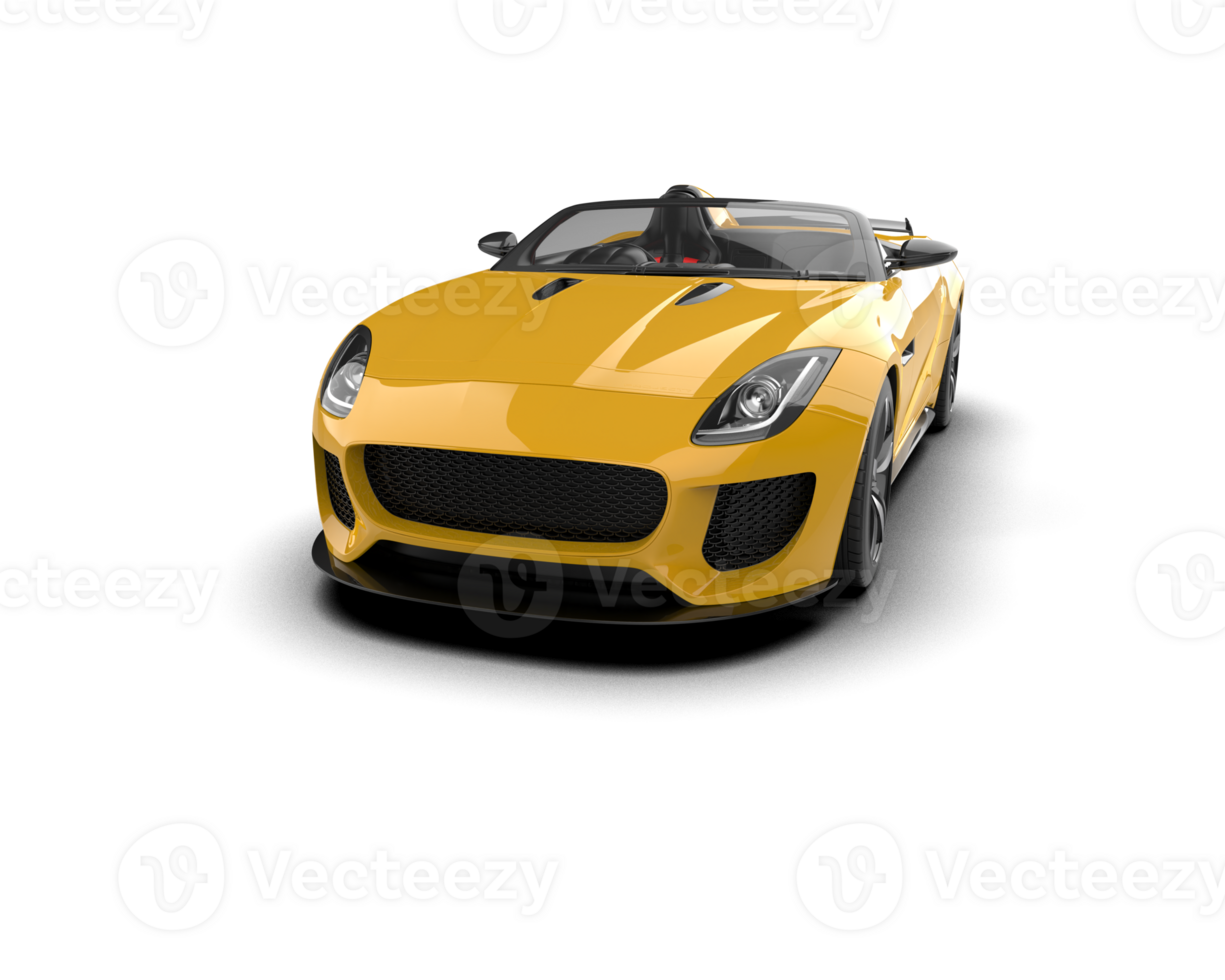 Realistic sport car isolated on background. 3d rendering - illustration png