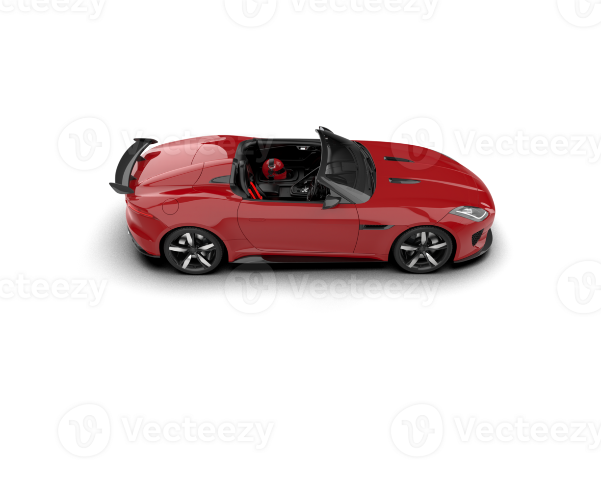 Realistic sport car isolated on background. 3d rendering - illustration png