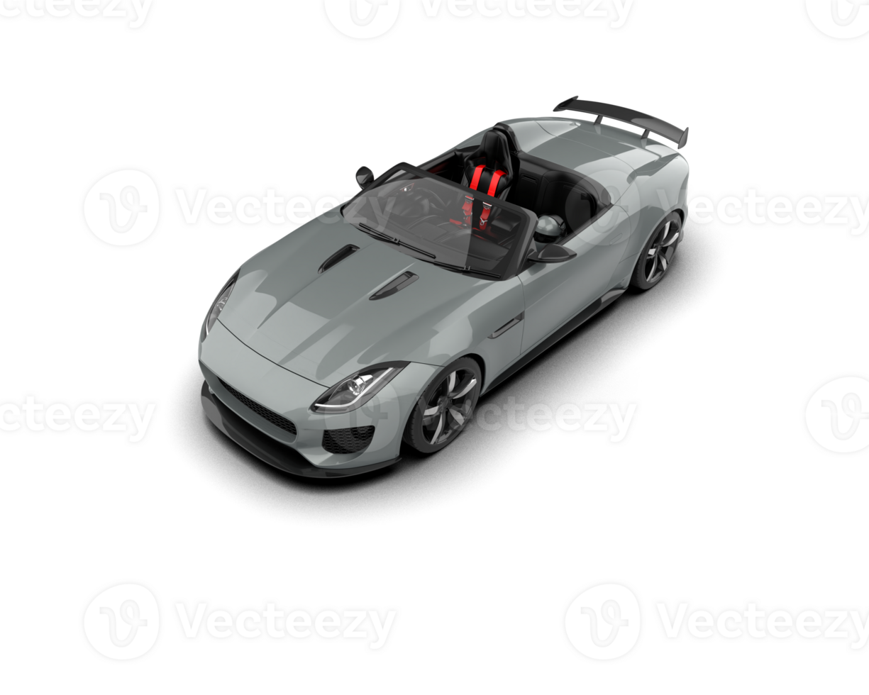 Realistic sport car isolated on background. 3d rendering - illustration png