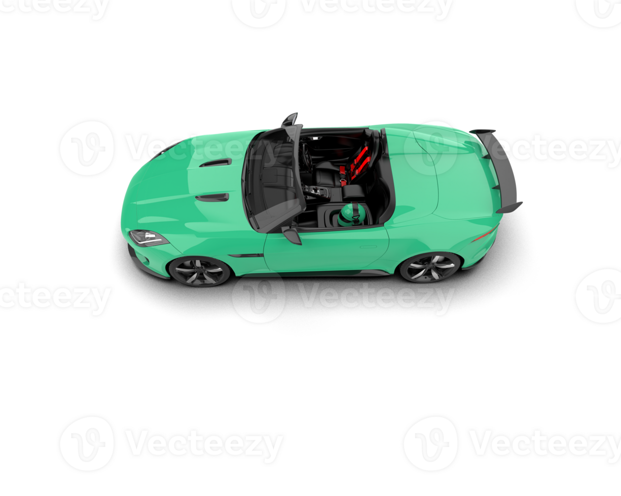 Realistic sport car isolated on background. 3d rendering - illustration png