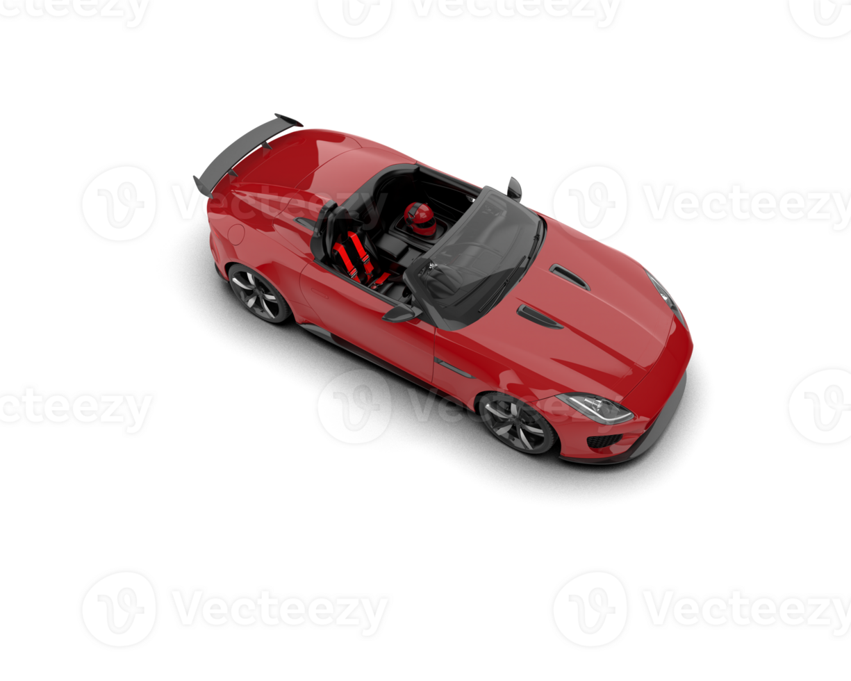 Realistic sport car isolated on background. 3d rendering - illustration png