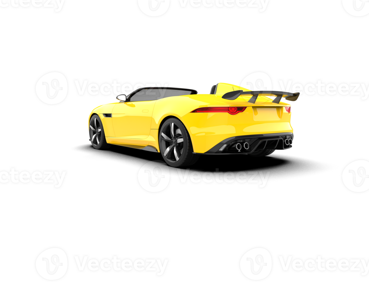Realistic sport car isolated on background. 3d rendering - illustration png