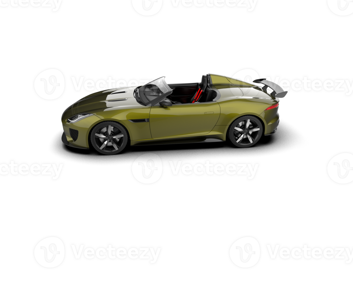 Realistic sport car isolated on background. 3d rendering - illustration png