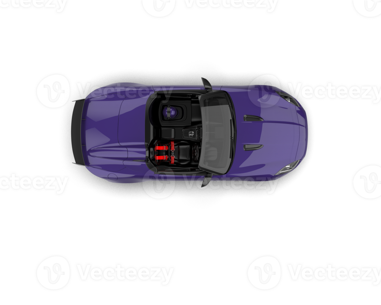 Realistic sport car isolated on background. 3d rendering - illustration png