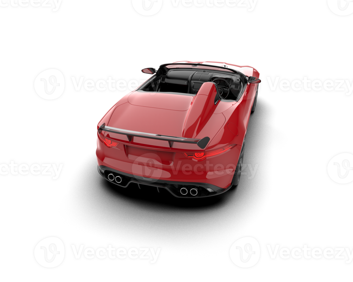 Realistic sport car isolated on background. 3d rendering - illustration png