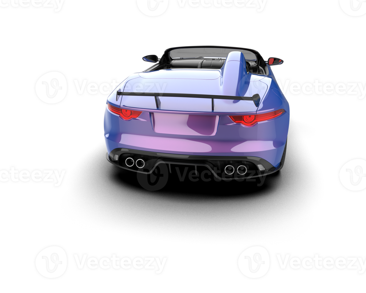 Realistic sport car isolated on background. 3d rendering - illustration png