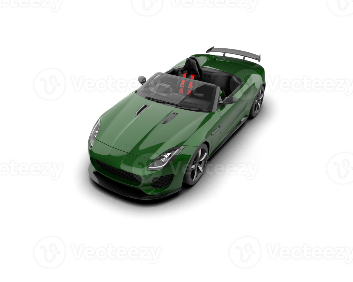 Realistic sport car isolated on background. 3d rendering - illustration png