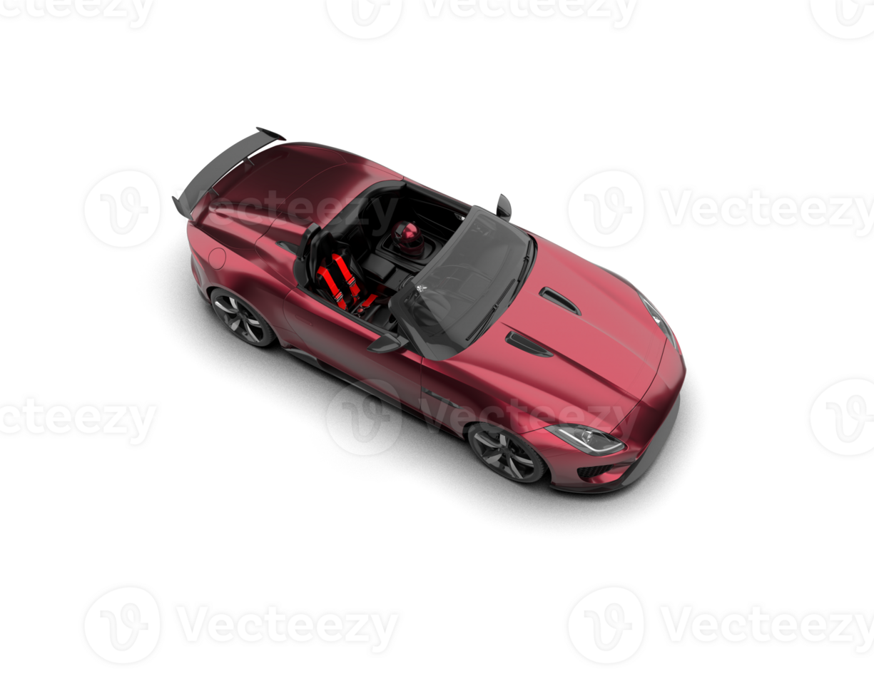 Realistic sport car isolated on background. 3d rendering - illustration png