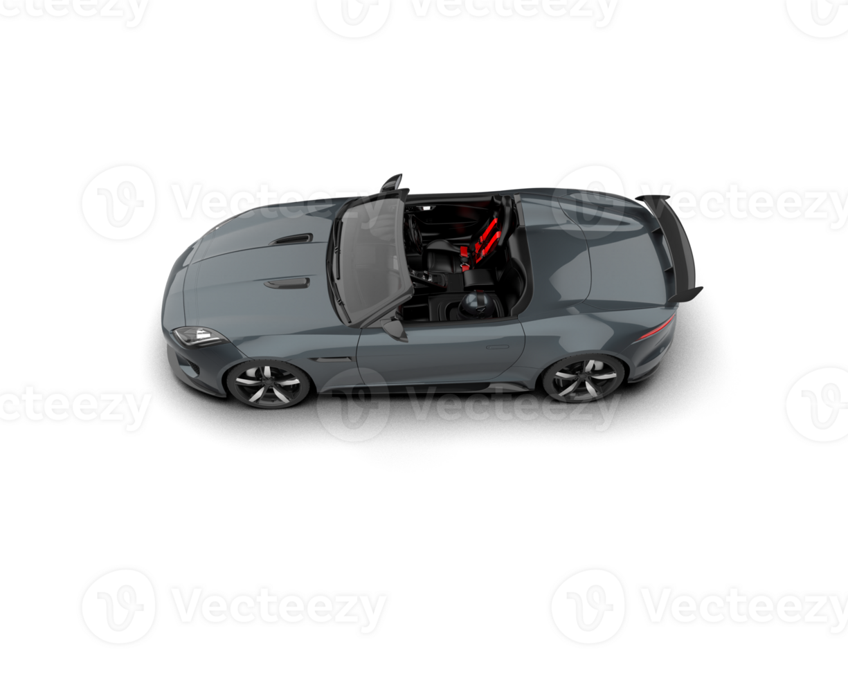 Realistic sport car isolated on background. 3d rendering - illustration png