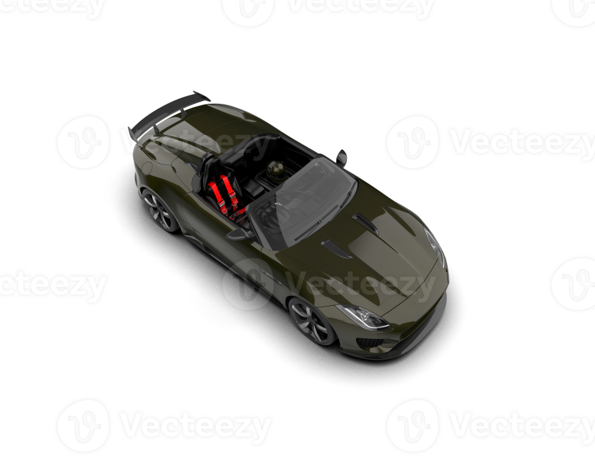 Realistic sport car isolated on background. 3d rendering - illustration png