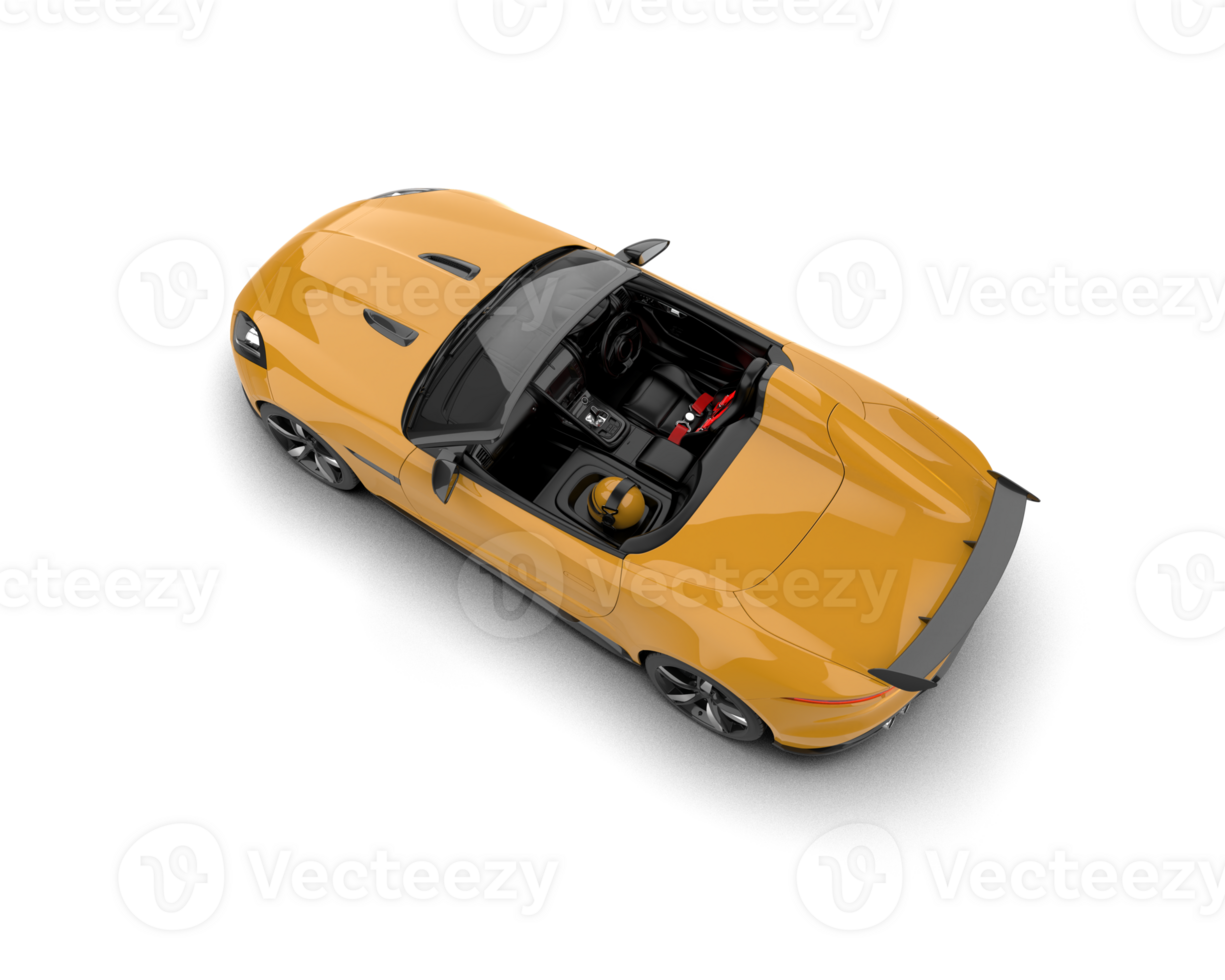 Realistic sport car isolated on background. 3d rendering - illustration png