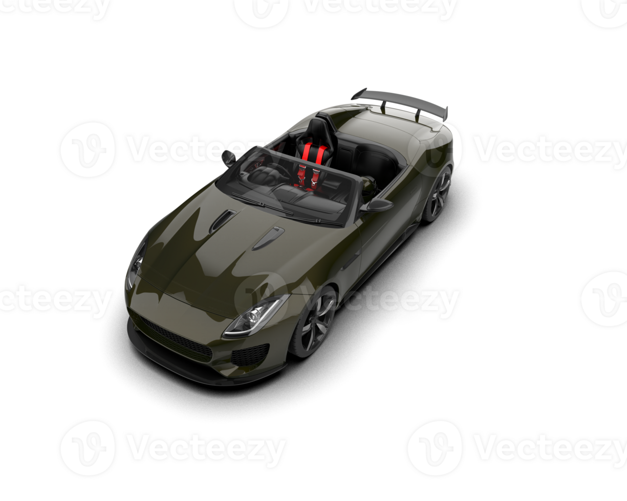 Realistic sport car isolated on background. 3d rendering - illustration png