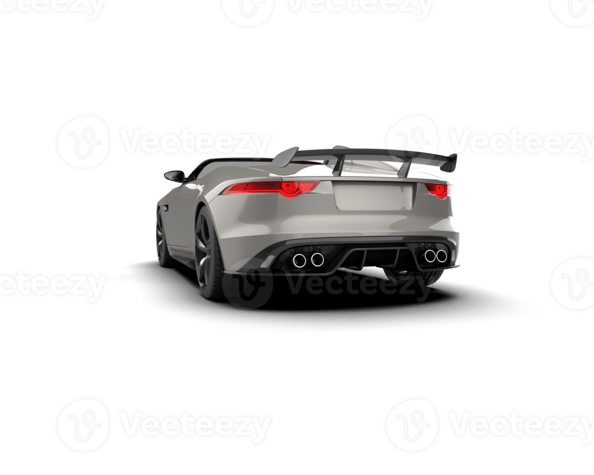 Realistic sport car isolated on background. 3d rendering - illustration png
