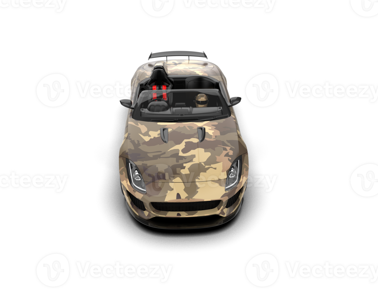 Realistic sport car isolated on background. 3d rendering - illustration png