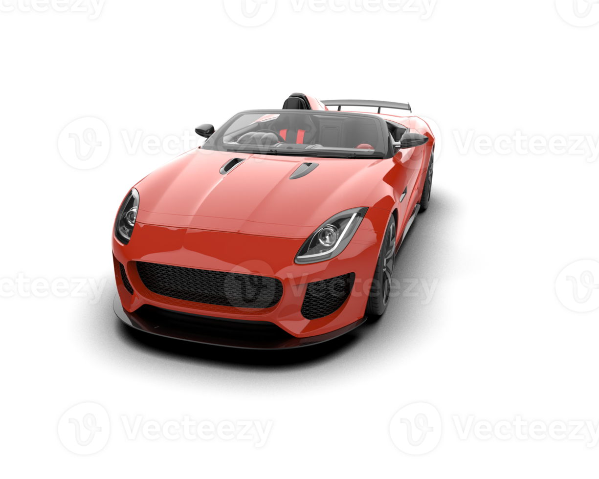 Realistic sport car isolated on background. 3d rendering - illustration png