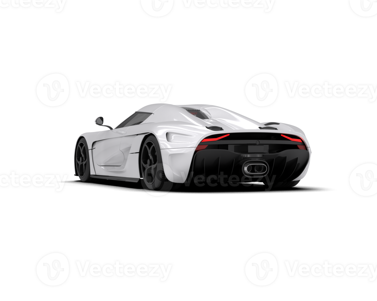 Realistic sport car isolated on background. 3d rendering - illustration png