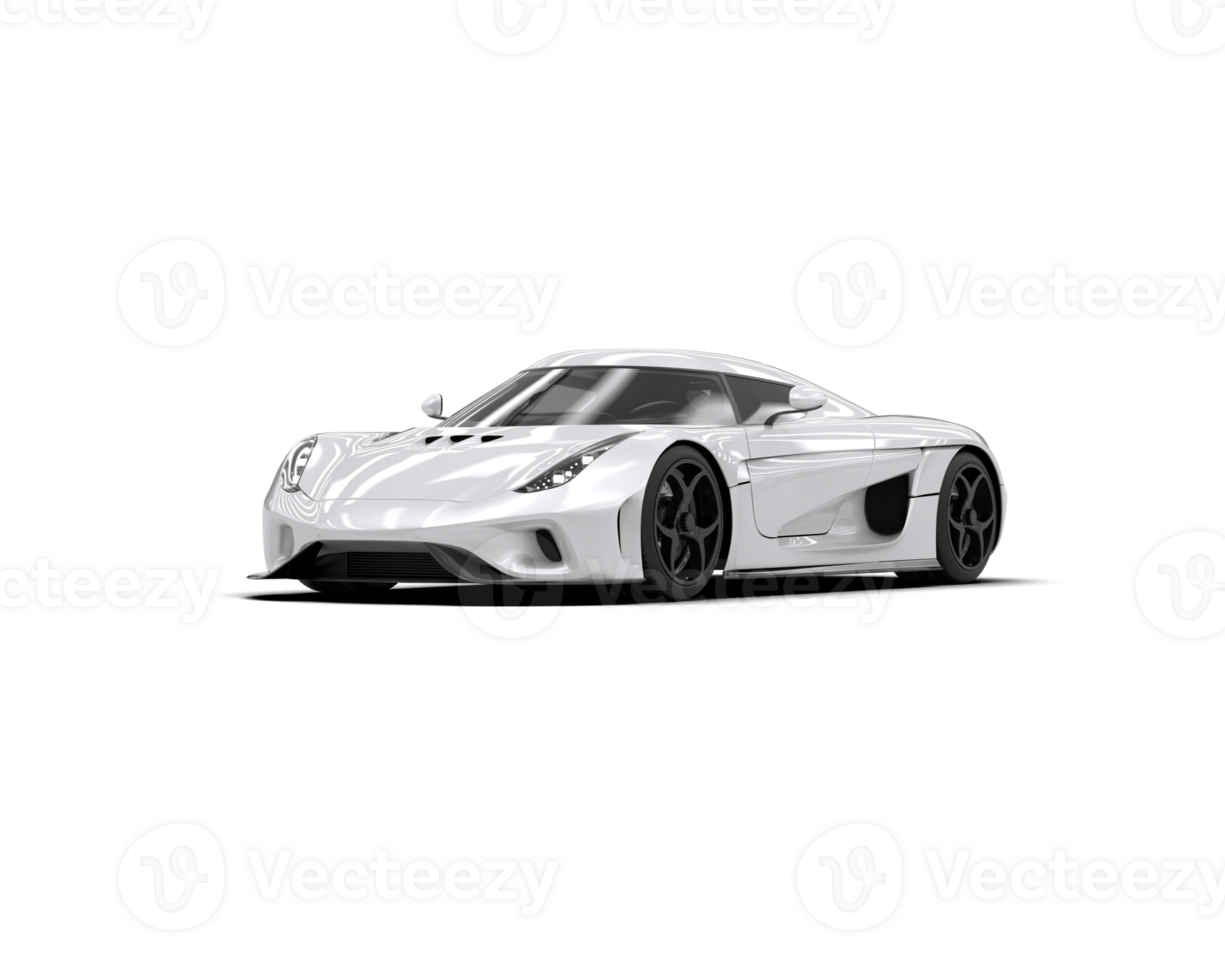 Realistic sport car isolated on background. 3d rendering - illustration png