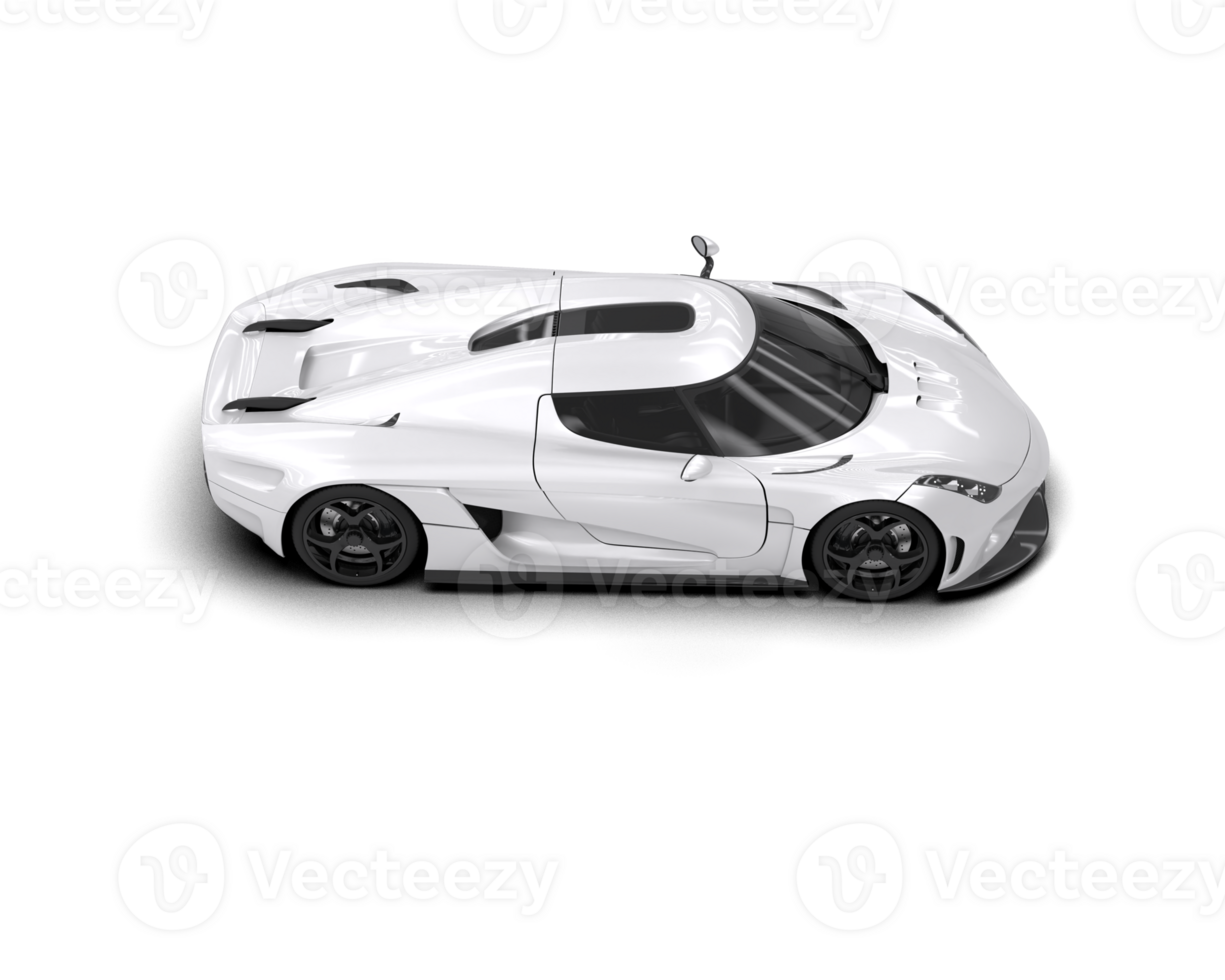 Realistic sport car isolated on background. 3d rendering - illustration png
