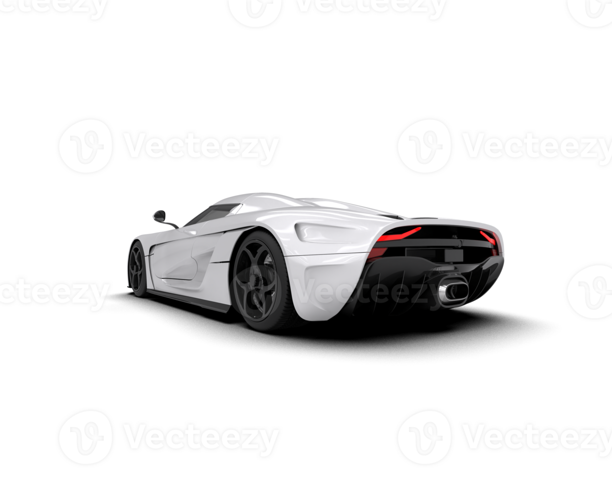Realistic sport car isolated on background. 3d rendering - illustration png