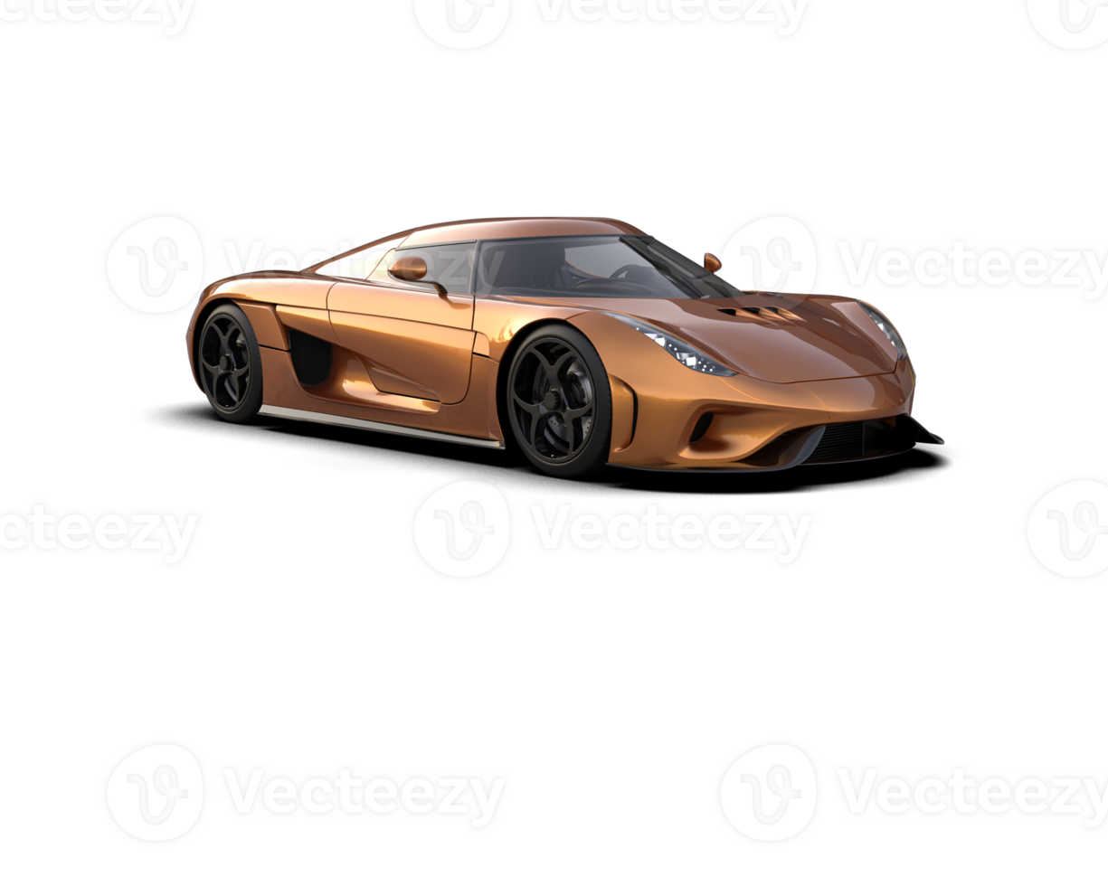 Realistic sport car isolated on background. 3d rendering - illustration png