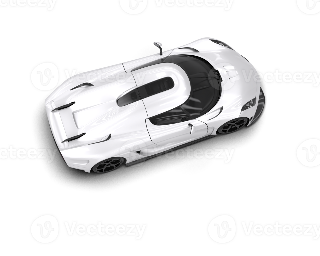 Realistic sport car isolated on background. 3d rendering - illustration png