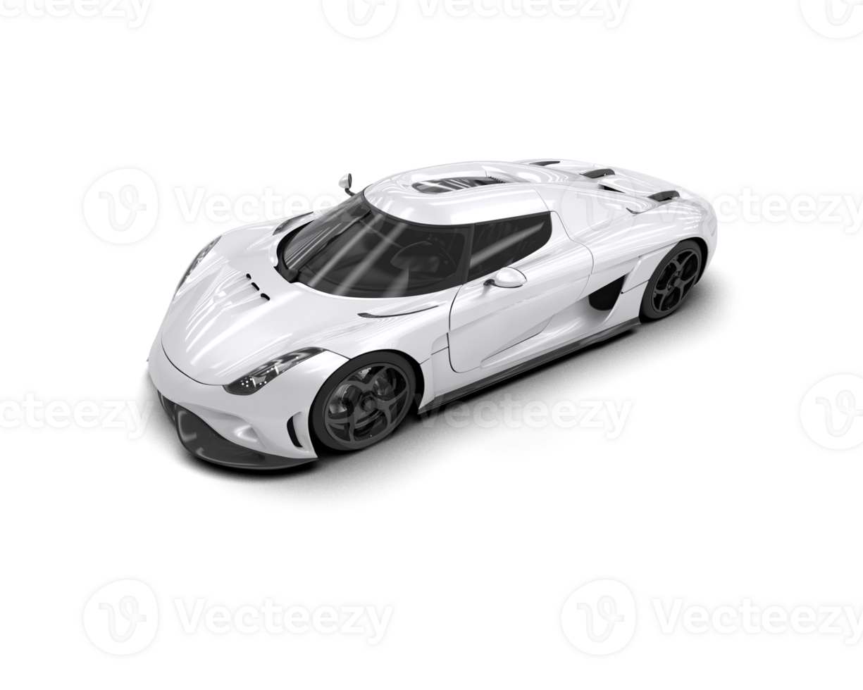 Realistic sport car isolated on background. 3d rendering - illustration png