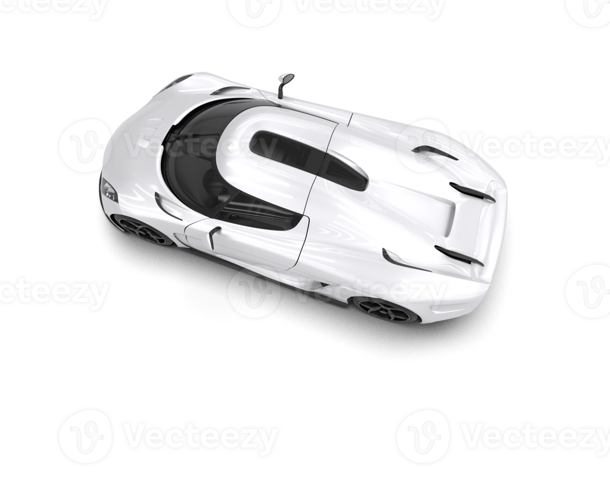 Realistic sport car isolated on background. 3d rendering - illustration png