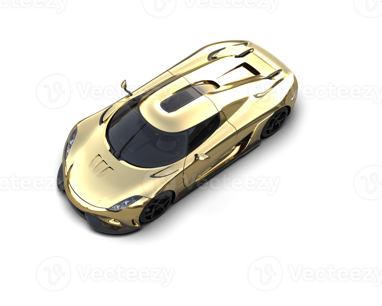 Realistic sport car isolated on background. 3d rendering - illustration png